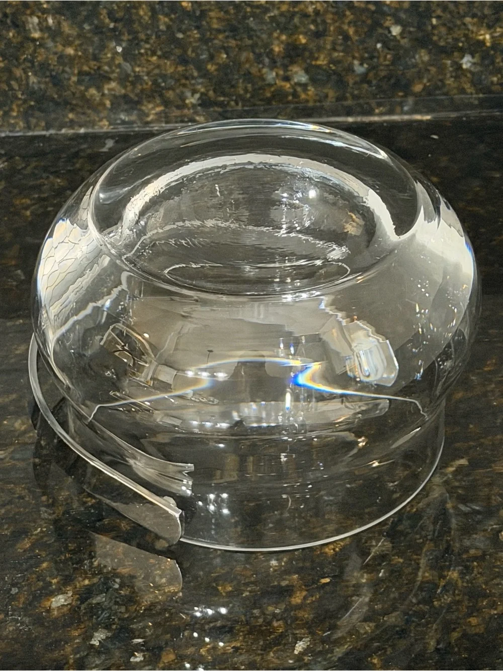 Vintage Boda Sweden Glass Ice Bucket Silver Handle | MCM Vintage Barware